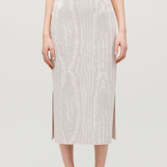 NWT COS Jacquard-Knit Midi Skirt size Small - Picture 2 of 5